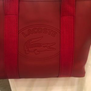 LACOSTE bag red  Brand new With Tags